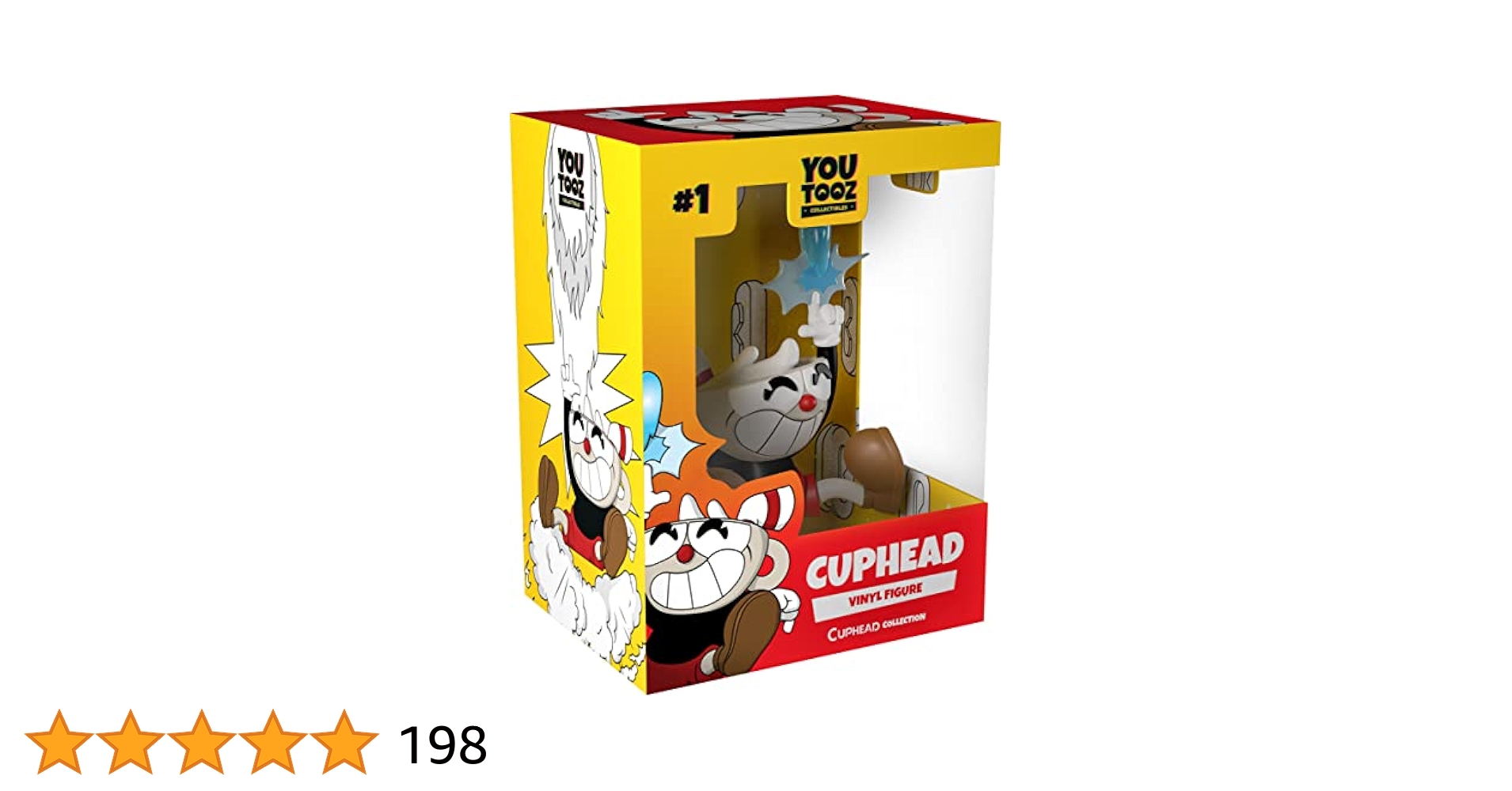 カップヘッド YOUTOOZ ビニールフィギュア Amazon.com: Youtooz Cuphead Vinyl Figure, 4.5